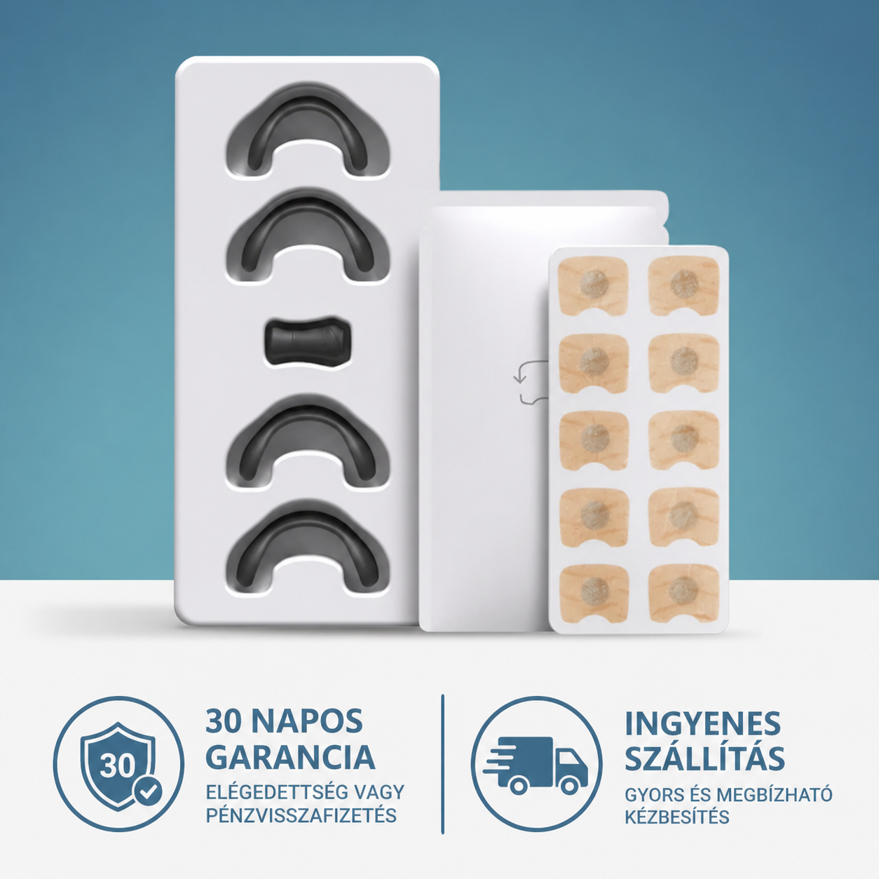 LunaVa™ QuietSleep | Fejlett horkoláscsökkentő megoldás (30 tapasz ajándékba)