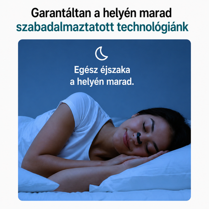 LunaVa™ QuietSleep | Fejlett horkoláscsökkentő megoldás (30 tapasz ajándékba)